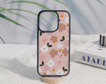 Cute Flowers iPhone 16 Case, iPhone 16 15 14 13 12 11 Pro Max Soft Case, iPhone16 15 14 13 12 11 X, iPhone 16 15 14 Plus Case,Cover Gift