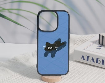 Swimming Kitten iPhone 16 Case, iPhone 16 15 14 13 12 11 Pro Max Soft Case, iPhone16 15 14 13 12 11 X, iPhone 16 15 14 Plus Case,Cover Gift