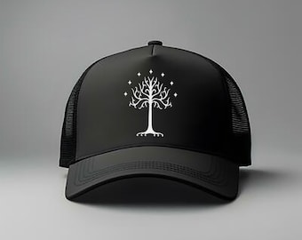 Gorra de espuma con parte trasera de malla de El Señor de los Anillos, regalos de El Señor de los Anillos, gorra Cottage Core, sombrero de El Señor de los Anillos, regalos para amantes de la lectura