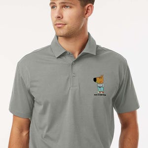 Just A Chill Guy Polo Shirt, Chill Guy Funny Dog Meme Polo T-Shirt