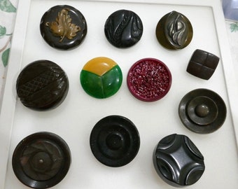 Big Vintage To Antique Collection Of Large Buttons For Coat Sweaters