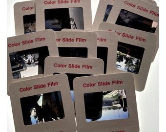 Random Lot Of 25 35mm Slides For Craft Projects & Creative Endeavors