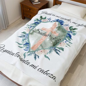 Bible Verse Plush Blanket: Christian Home Decor Throw