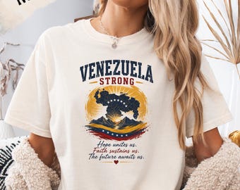 Venezuela Strong Eagle Sunset T-Shirt | Patriotic Flag Pride Tee