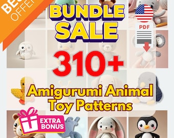 Amigurumi Crochet Patterns: 310+ Stuffed Animals Collection (PDF Download)