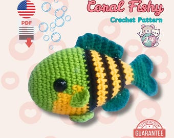 Amigurumi-haakpatroon zeebaarsvis: beginnersvriendelijke knuffel visachtig (pdf)