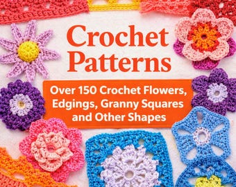 Patrones de ganchillo para decoración floral / Adornos, cuadrados, estrellas, bordes / Tablas estadounidenses (descargar)