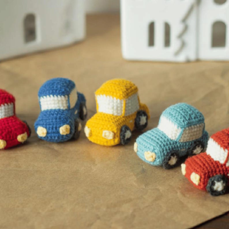 Amigurumi Race Car Crochet Pattern: Easy PDF Vehicle Toy, Hot 4 Wheels ...