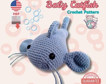 Amigurumi Catfish Crochet Pattern: Beginner-Friendly Fish Toy (PDF Pattern)