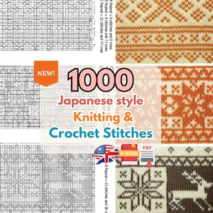 1000 stick- och virkningsstygn e-bok: Japanska mönster, enkla handledningar (PDF-nedladdning)