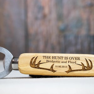Wedding Favors, Rustic Wedding Favors, Engraved Bottle Opener, Personalized Bottle Opener, Custom Bottle Opener, Custom Wedding, Hunting