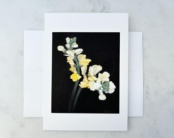 Muflier, Carte de correspondance florale Reach