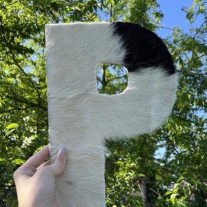 Genuine Cowhide Initial letter 13 in