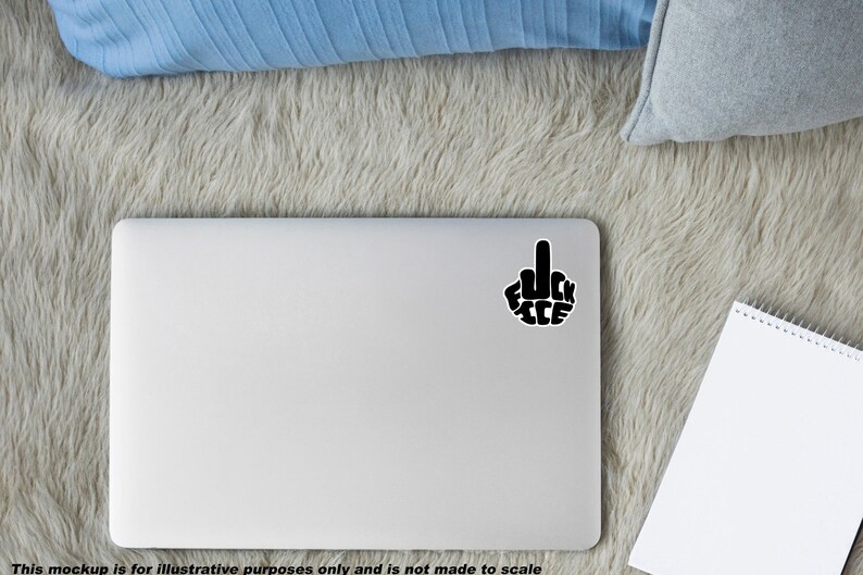 Middle Finger Sticky Notepad Middle Finger F*ck ICE Sticker, Protest Decal, Activist Vinyl Laptop ...