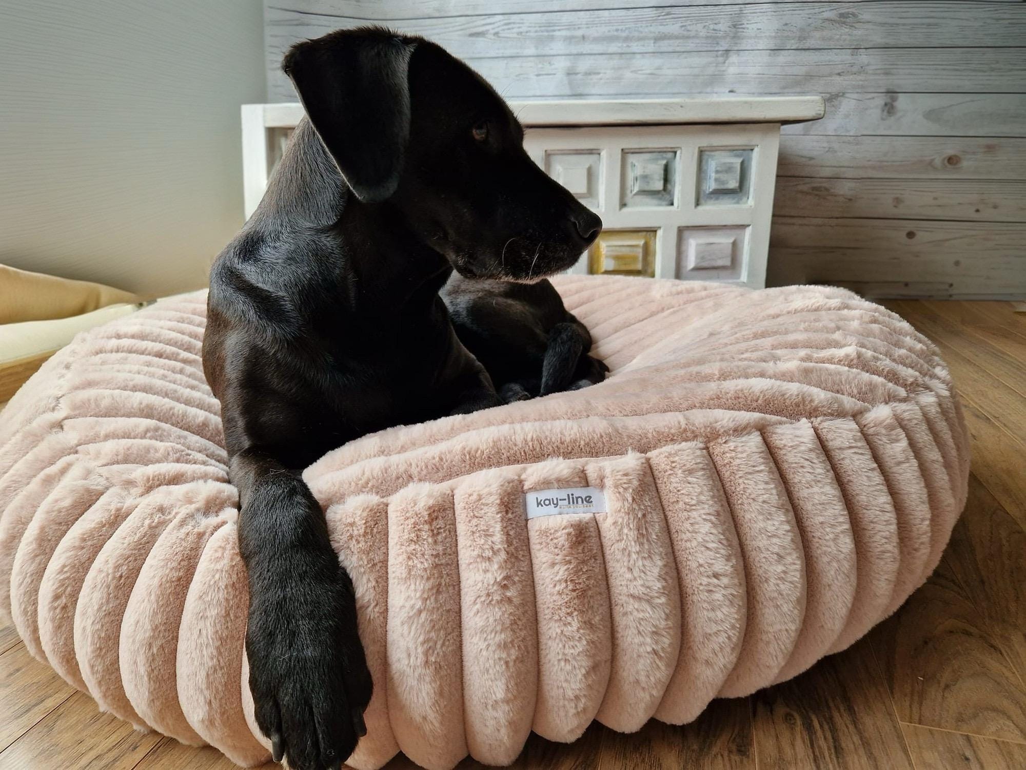 EDEL&SCHNELL Flocke Bezug Dunkelgrau Hundebett Ersatzbezug Aus