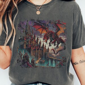 Drachen Shirt Geschenk für Drachenliebhaber, Dungeons und Drachen Shirt für dnd Geschenk, Drachen Fantasy Shirt Geschenk für Nerd