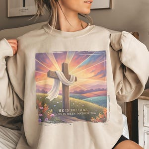 Christ resurrection sweater, christ bible verse shirt for faithful gift, jesus shirt for believers