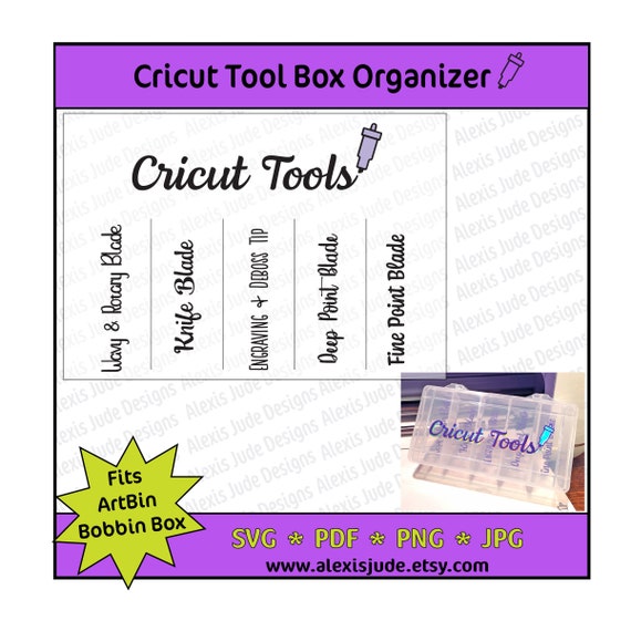 Storage box for Cricut tools