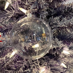 Clear fillable ornaments 80mm candy Holder ornament
