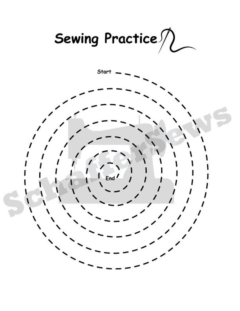 Sewing Practice Sheets - Etsy