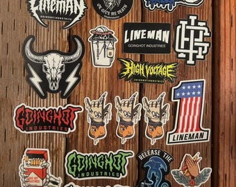 Ultimate Hardhat Sticker Pack for Lineman!  Lineman Union