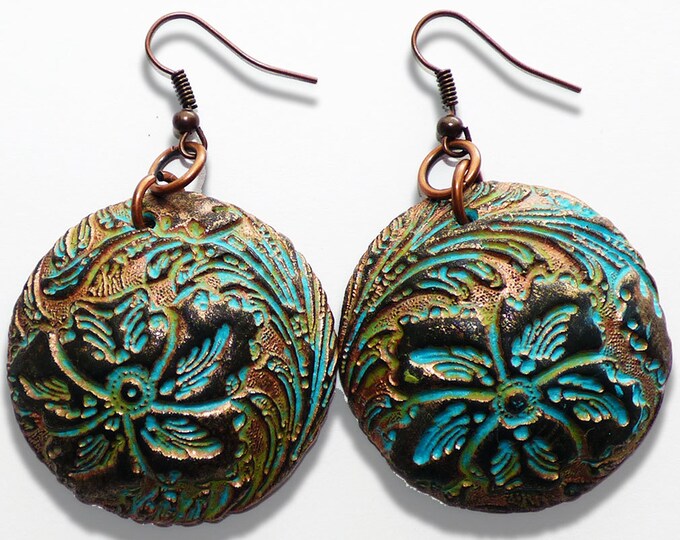 Yesterday is gone polymer clay earrings