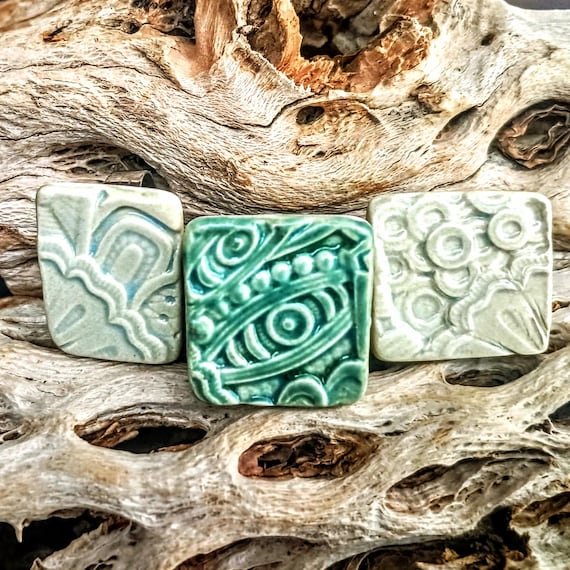 Handcrafted Ceramic Rectangular Rings - gift-wrapped