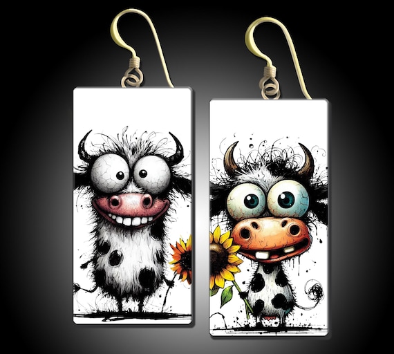 LIMITED SERIES Whimsical and funny polymer clay earrings