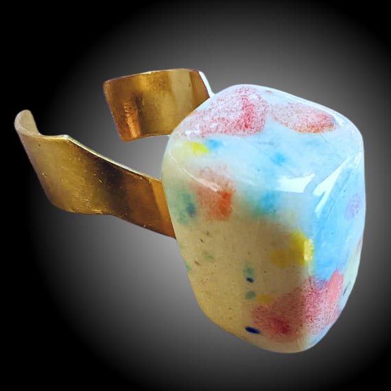 One-of-a-kind ceramic ring
