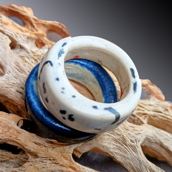 Handmade ceramic rings