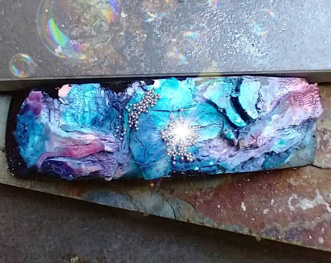 One-of-a-kind organic hair barrette