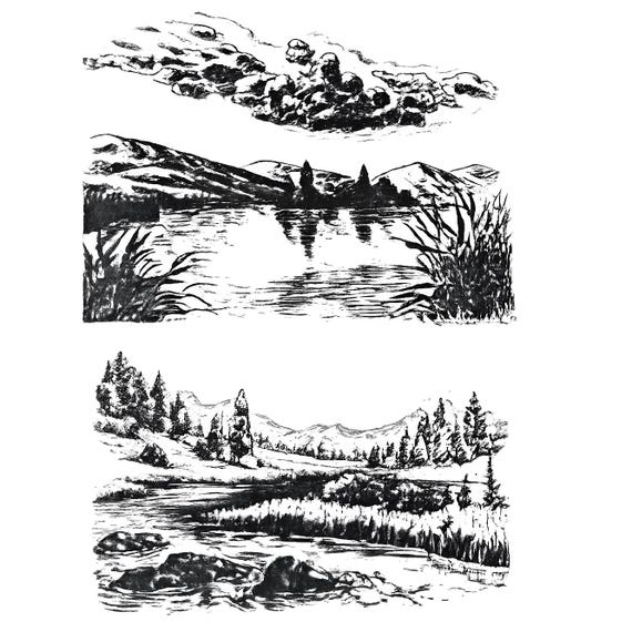 Scrapbook silicone clear stamp