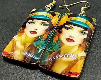 CLEARANCE Ready to ship OOAK art earrings