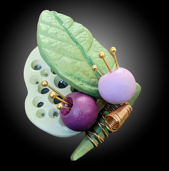 Wearable Art – One-of-a-Kind Polymer Clay Brooch