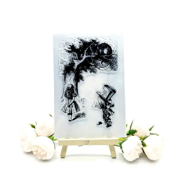 Alice in Wonderland silicone clear stamp