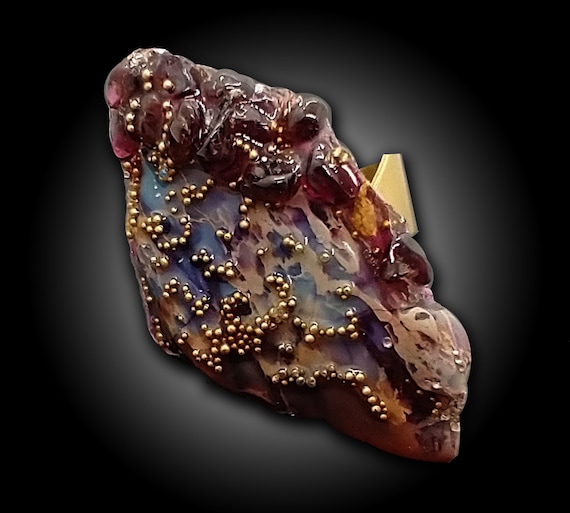 Mixed media OOAK ring