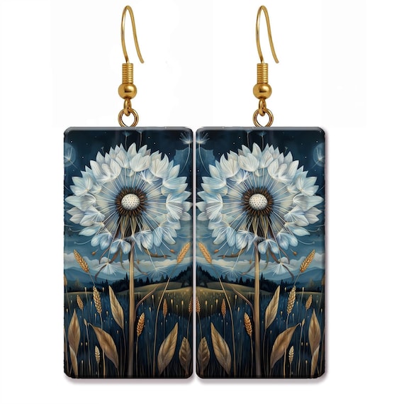Dandelion Dreams – Nature‑Inspired Earrings | Lightweight Statement Earrings