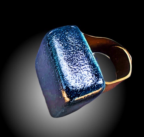 One-of-a-kind ceramic ring