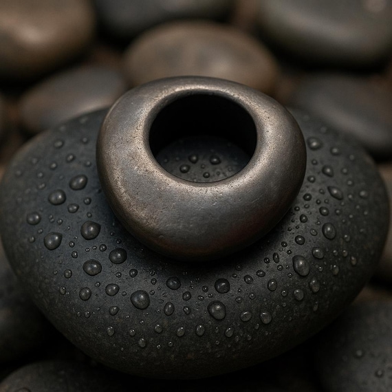 Handmade Ceramic Statement Ring – Glazed Bold Modern Jewelry, One-of-a-Kind Accessory