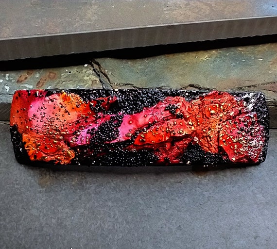 One-of-a-kind organic hair barrette