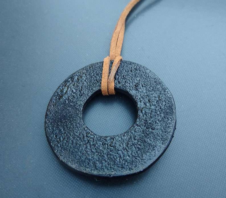 Polymer Clay and Mixed Media Pendant Etsy