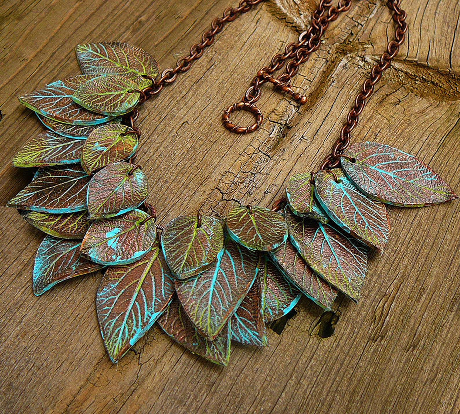 Leaves Necklace Etsy