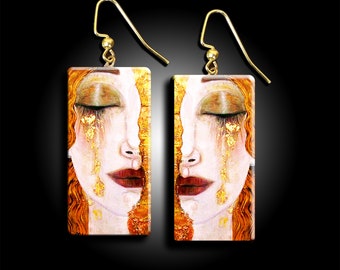 Freya's tears polymer clay earrings