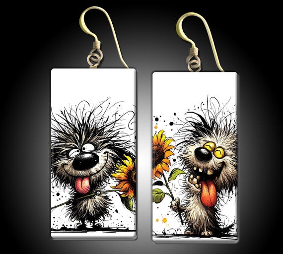 LIMITED SERIES Whimsical and funny polymer clay earrings