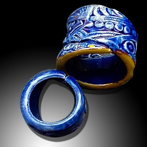 One-of-a-kind ceramic ring