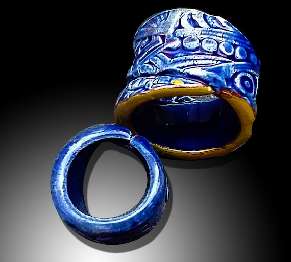 One-of-a-kind ceramic ring