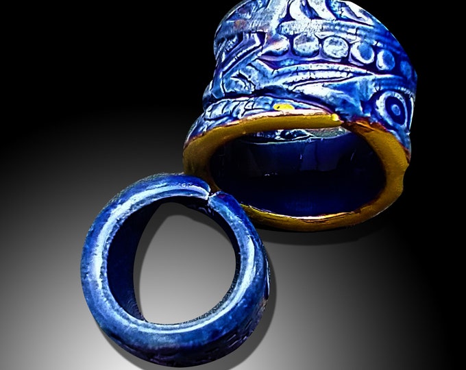 One-of-a-kind ceramic ring