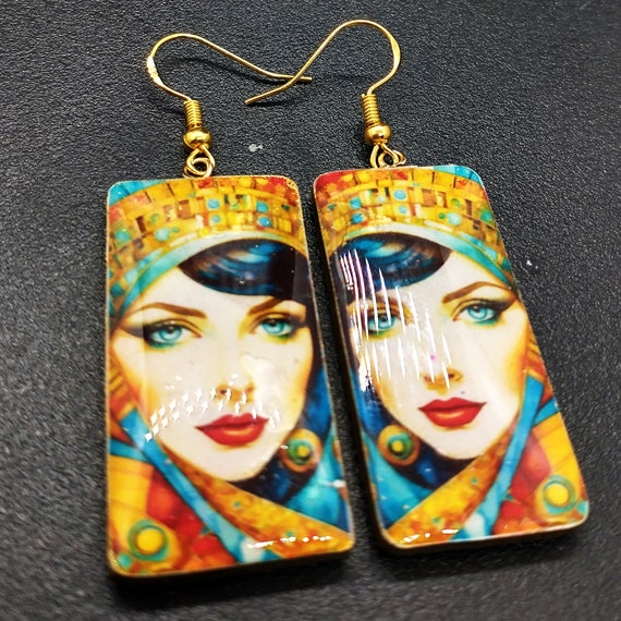 Ready to ship OOAK art earrings