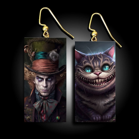 Fairy tales for Halloween polymer clay earrings