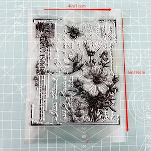 Scrapbook silicone clear stamp